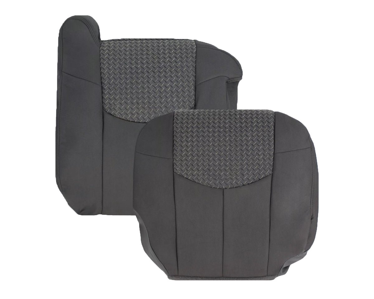 ONLY For 2002 Chevy Avalanche 1500/2500 Replacement Cloth Seat Covers In Dark Gray