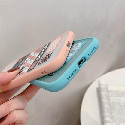 Shockproof Travel Label iPhone Case
