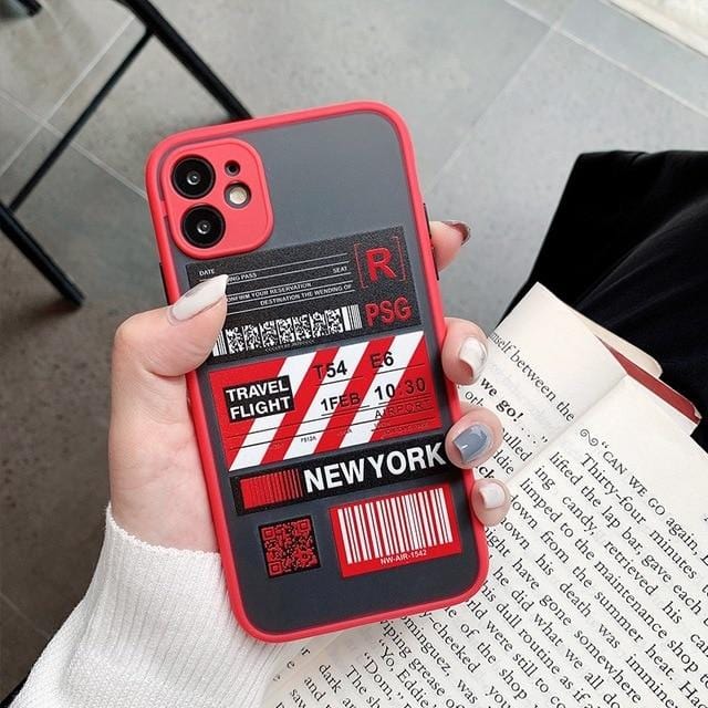 Shockproof Travel Label iPhone Case