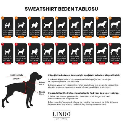 Lindo Sydney Dog Sweatshirt Warm Protective Pet Apparel