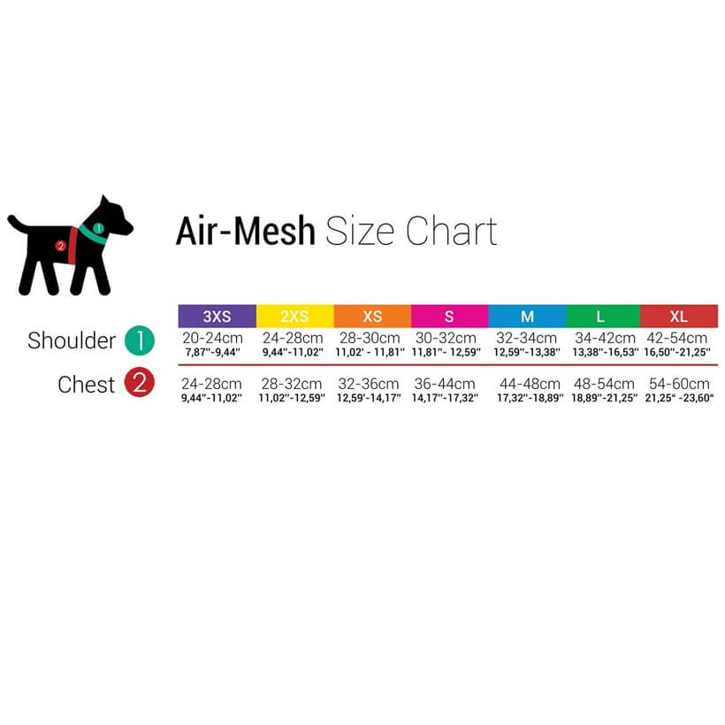 Tailpetz Air-Mesh Dog Harness Breathable Lime XSmall