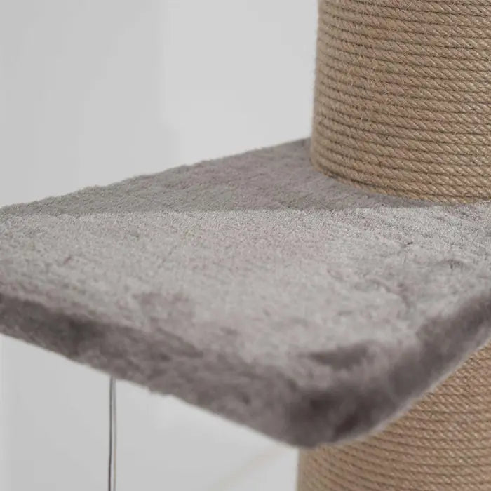 Lotus Pet Design Single Grey Cat Scratching Post 76cm