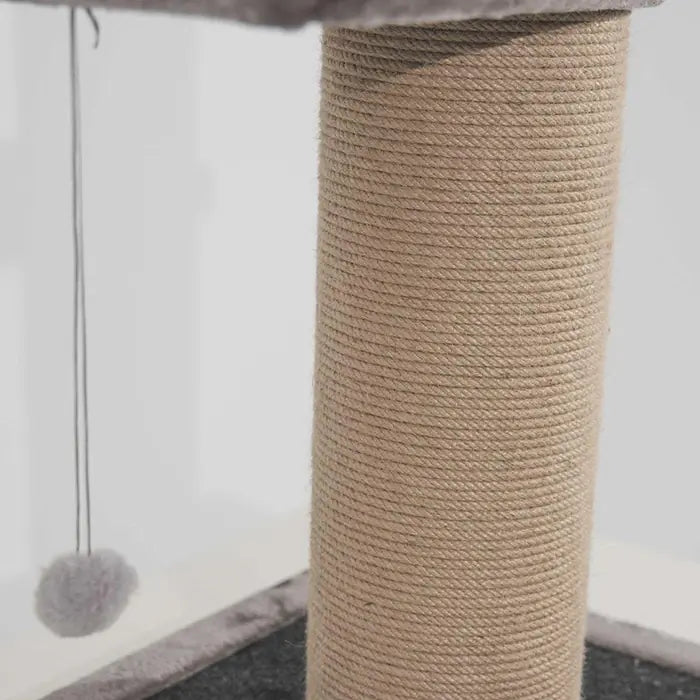 Lotus Pet Design Single Grey Cat Scratching Post 76cm