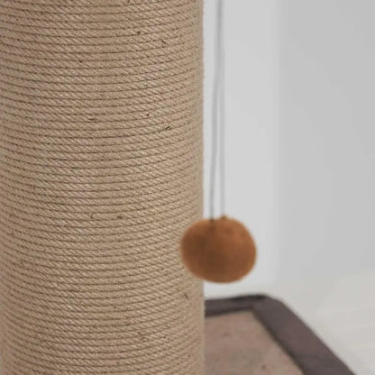 Lotus Pet Design Brown Single Cat Scratching Post 76cm