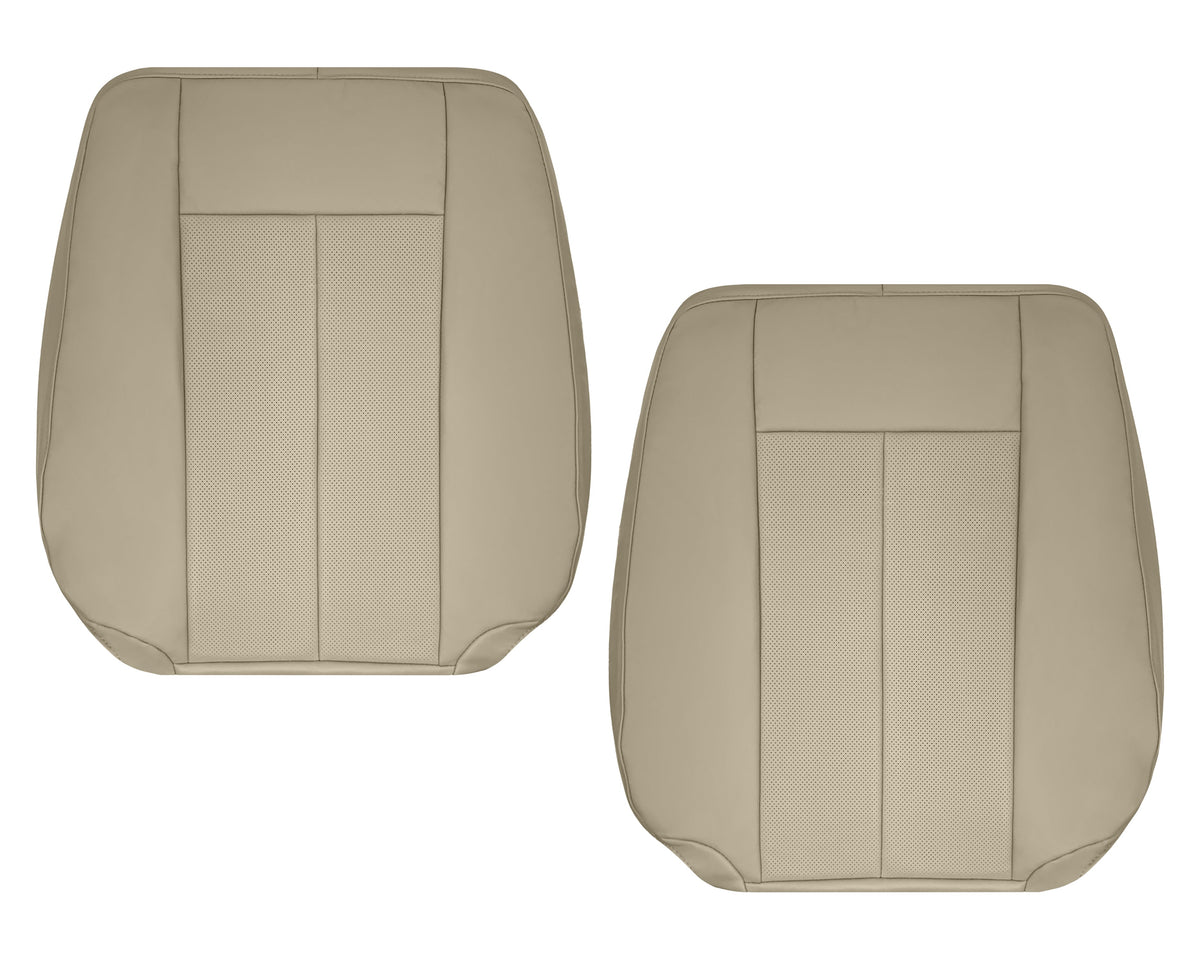 2007-2014 Ford Expedition Eddie Bauer/XLT Replacement Perforated Genuine Leather/Syn. Leather Seat Cover In Tan