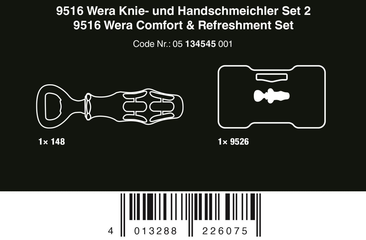 Wera 9516 Comfort & Refreshment Set 2 Pieces 05134545001