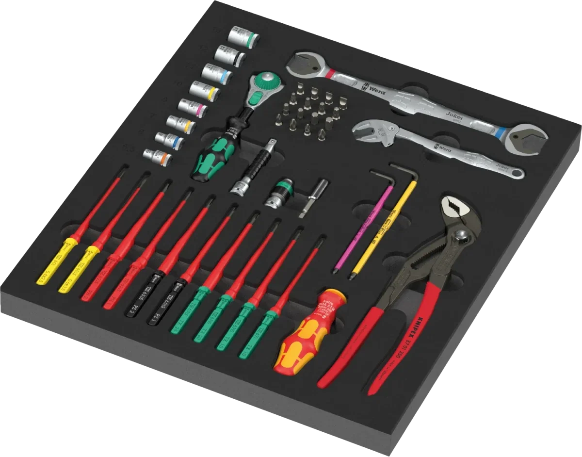 Wera 9753 Foam Insert Kraftform Kompakt Maintenance Set 1 (45 Pc)